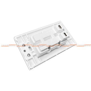 [CHÍNH HÃNG] Mặt 3 ổ cắm LiOA (âm tường + lắp nổi)