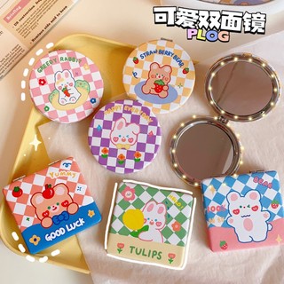 Gương Mini Cầm Tay Gương Gập 2 Mặt Phong Cách Hàn Quốc