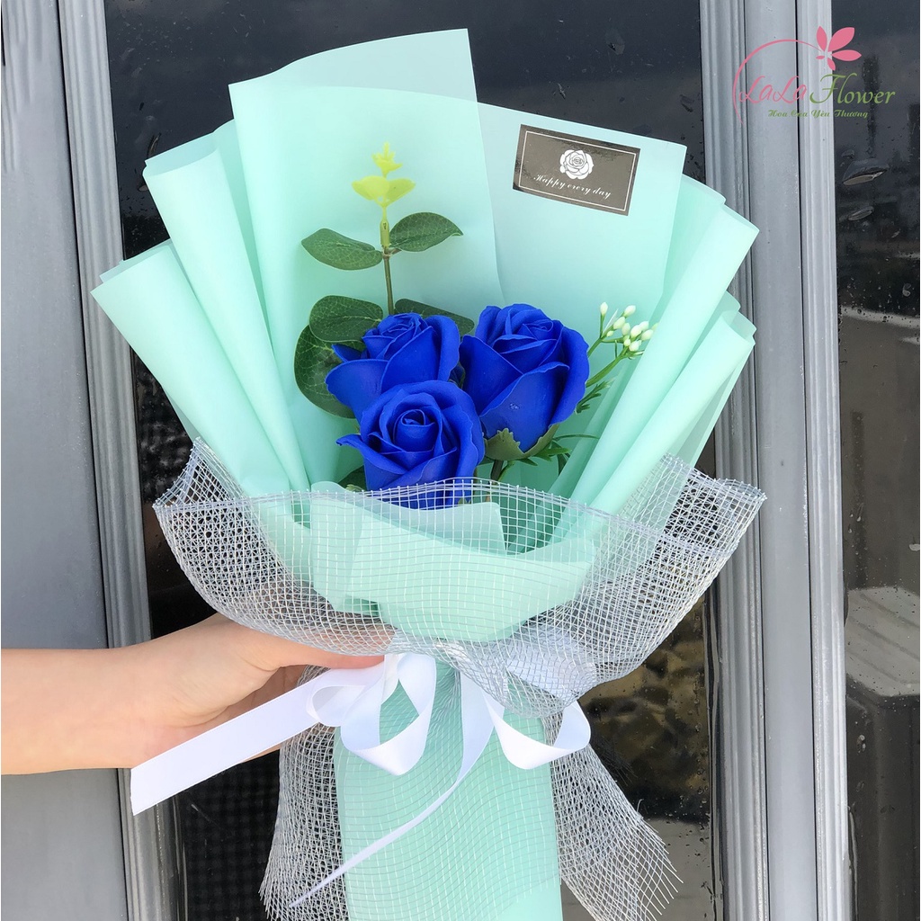 Bó Hoa Hồng Sáp Thơm 3 Bông - Hoa tặng mẹ 20/10, 8/3,quà tặng bạn gái valentine, sinh nhật