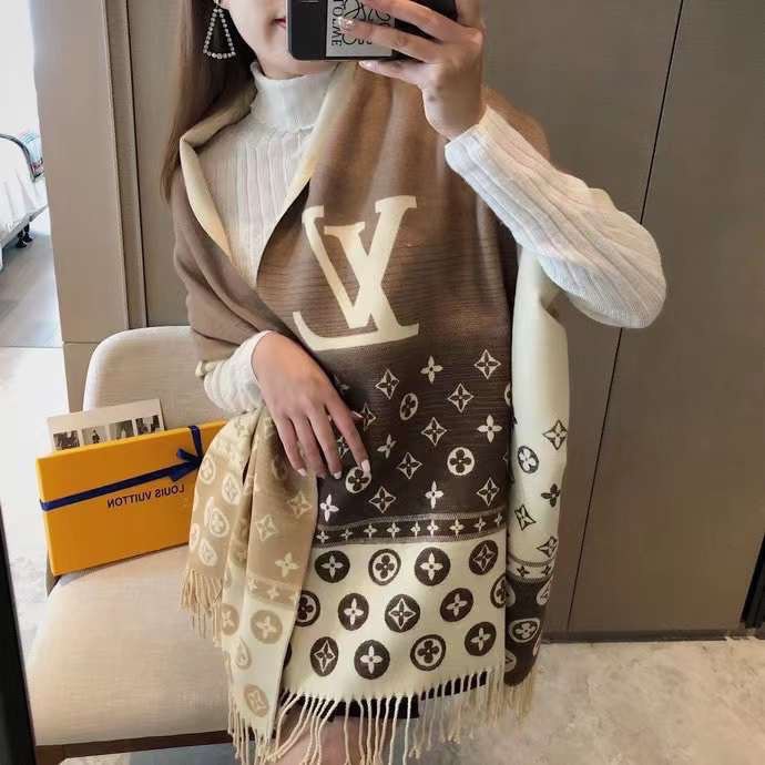 (fullbox) Khăn choàng cổ LV khăn quàng cổ nữ chống nắng khăn len mùa đông quà tặng sang trọng ý nghĩa cho mẹ, cô giáo…