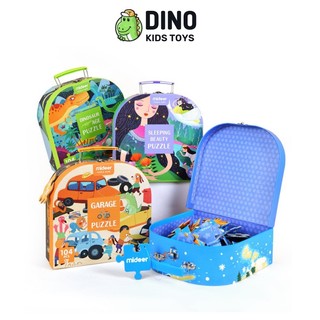 Bộ vali xếp hình 104 mảnh cho bé 3+ mideer vali gift box puzzle, đồ chơi trẻ em thông minh nhiều chủ đề - dinokidstoys