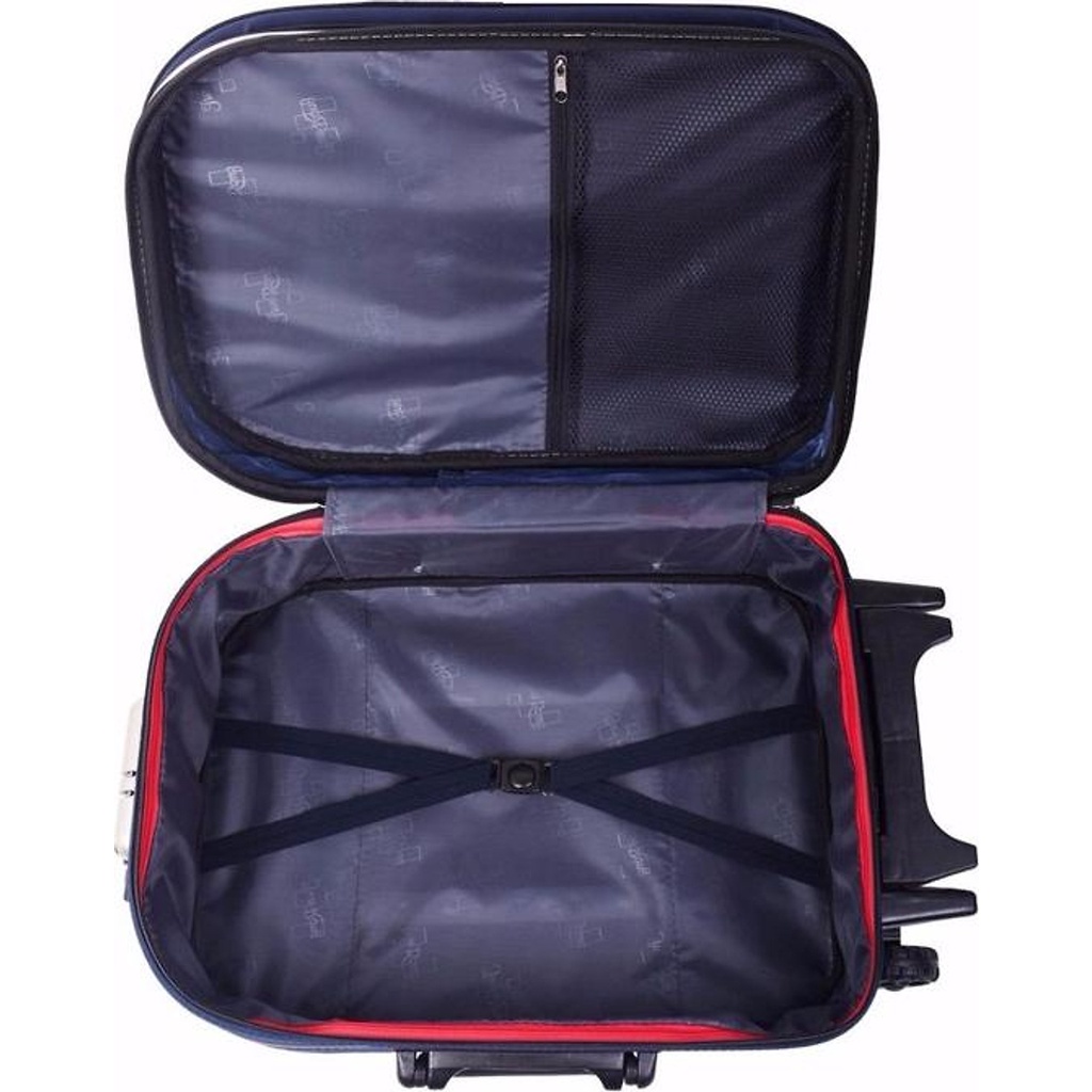 Vali Du Lịch Kéo Tay BI& TI Màu Đỏ Đô có nắp 20 và 22 Inch