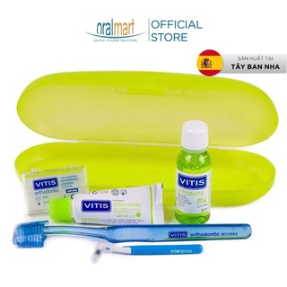 Bộ sản phẩm chăm sóc răng chỉnh nha, gắn mắc cài Vitis Orthodontic Access Kit (5 món)