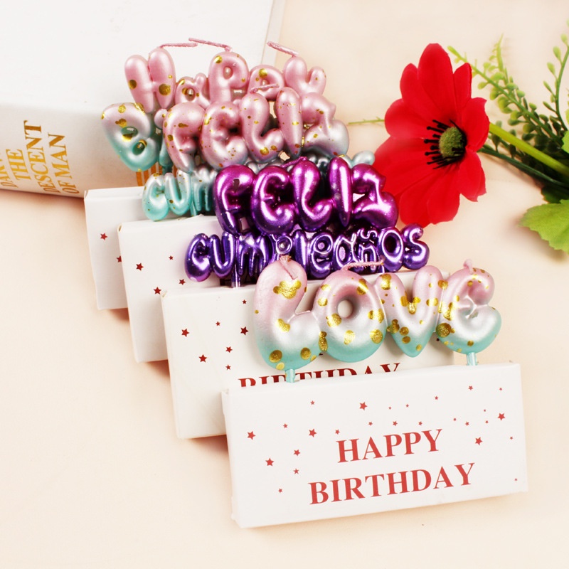 nến happy birthday ,love đẹp