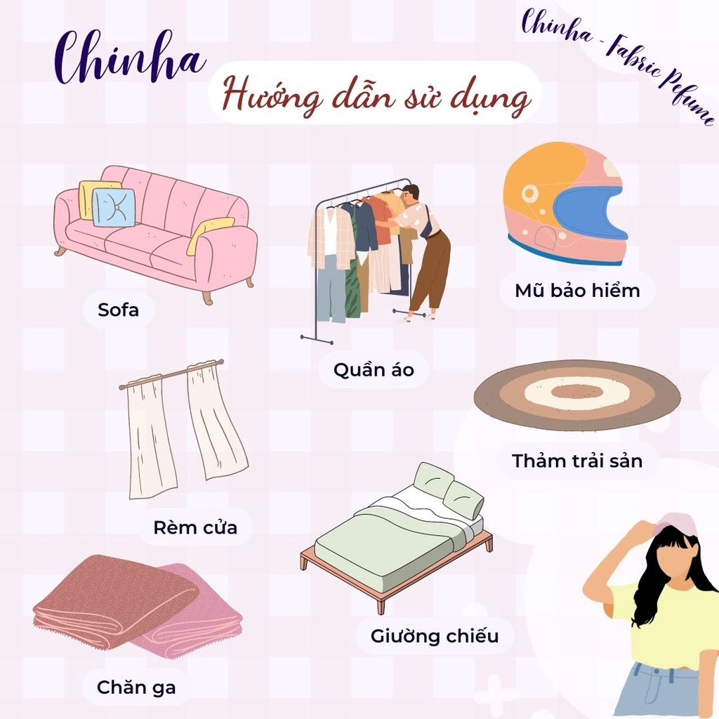 Xịt thơm vải khử mùi quần áo lưu hương lâu Fabric Perfume 200ml