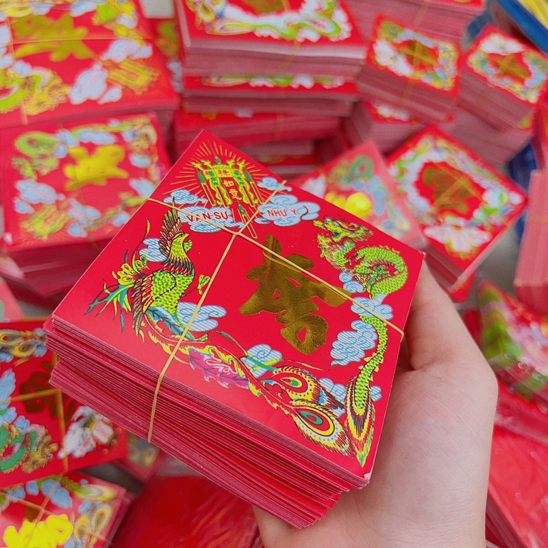 100 Giấy Dán Dưa Tết size Trung