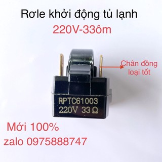 Rơle khởi động tủ lạnh 220v-33ôm dùng cho tủ lạnh sanyo, panasonic...