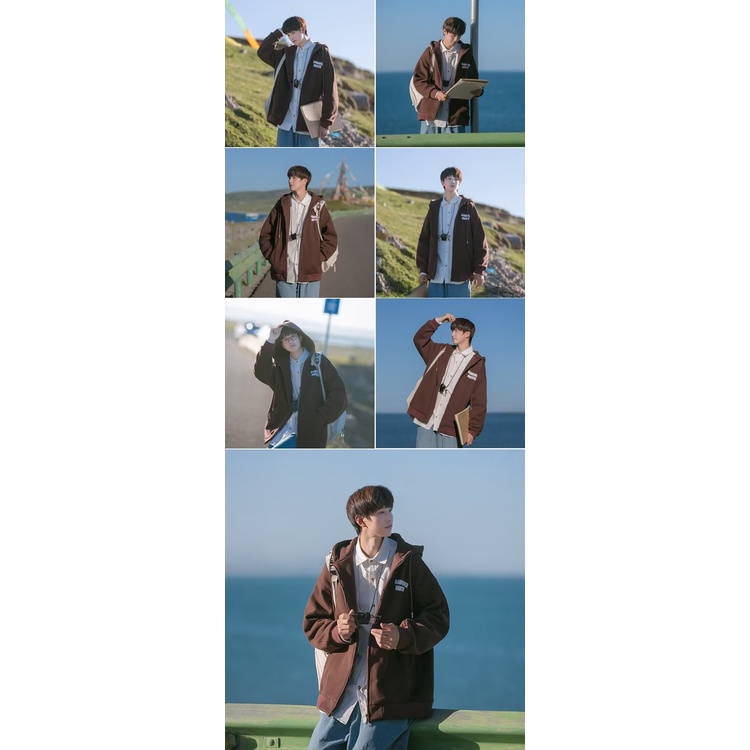 【Four colors】áo hoodie form rộng simple áo khoác hoodie dây kéo áo hoodie nam nữ thời trang áo hoodie thời trang hàn quốc áo khoác from rộng