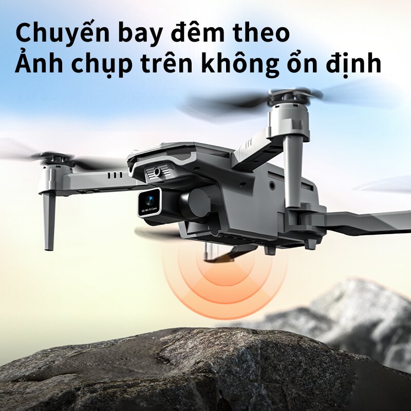 ⚡Flycam XT1 4k DRONE  Máy ảnh kép 4K áy bay không người lái chụp ảnh trên không có thể gập lại tiêu điểm tự động🔥