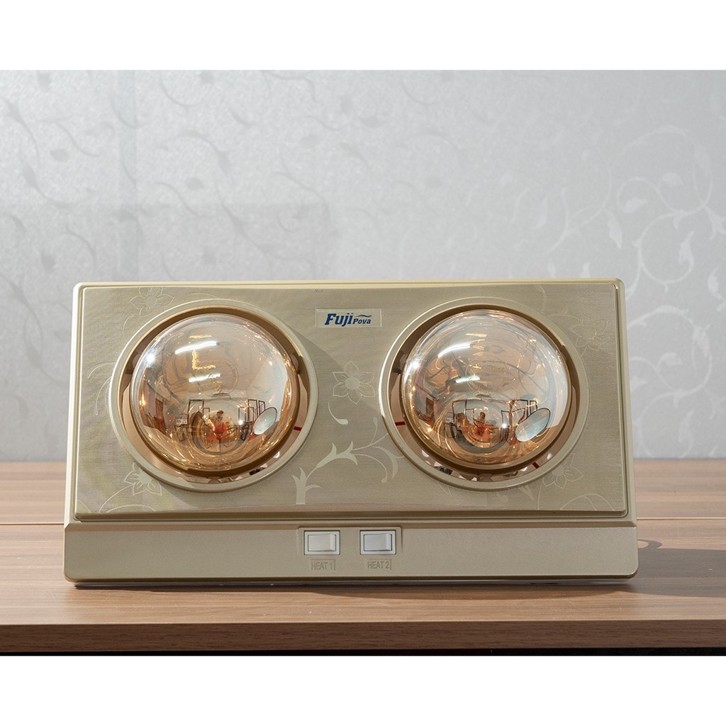 Đèn Sưởi Nhà Tắm Fuji Pova SK2 Công Nghệ Nhật Bản 2 Bóng Cho Phòng Tắm Dưới 5m2 Hàng Chính Hãng