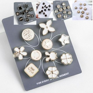 set 10 cài áo mini nhiều mẫu sang xinh