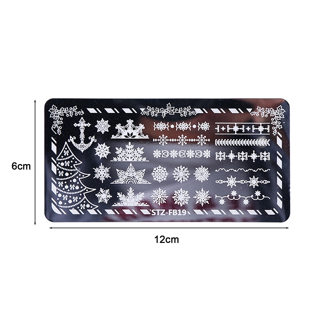 Khuôn Trang Trí Móng Tay Bằng Thép Không Gỉ DIY Dành Cho Nữ