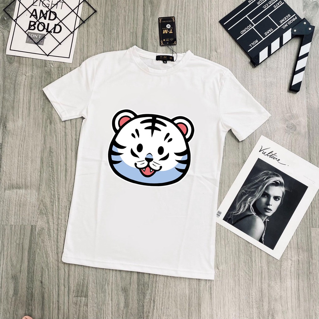 Áo thun cotton mang hình chú hổ con siêu cool ngầu mẫu mới nhẩt vừa ra mắt - bb4 - bb0