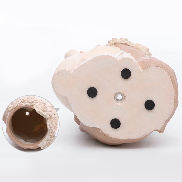 Tượng cô giá trang trí hoa decor GIÁ RẺ trang trí làm quà tặng,trồng sen đá, cắm hoa theo sở thích