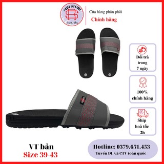 Dép nam quai ngang việt thủy đế cao su quai da trang tri dây dù đi học đi làm đi chơi full size vt bản - siristore