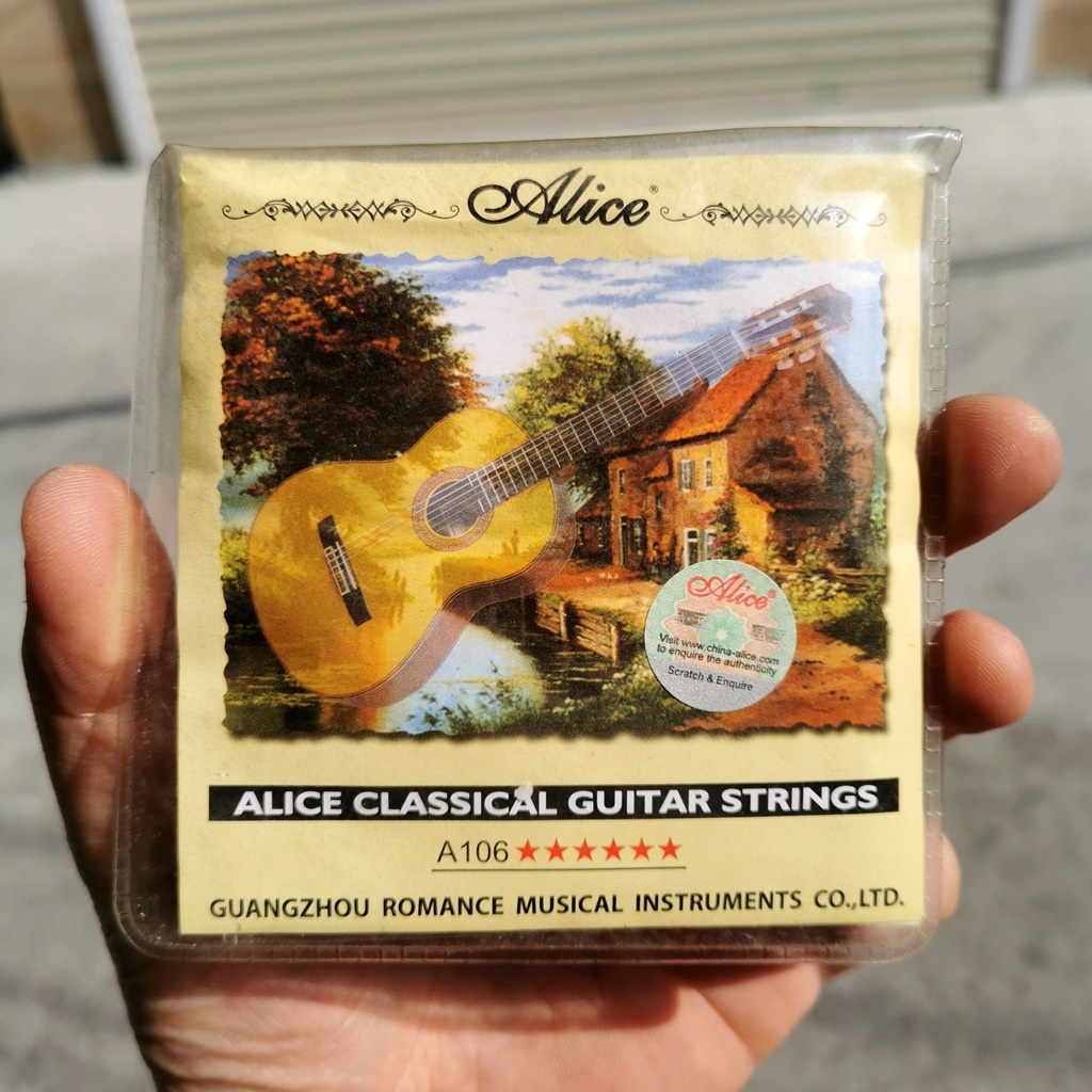 Dây Lẻ Đàn Guitar Classic I Dây Lẻ Nylong Cho Đàn Guitar Classic I Dây nilong mềm bấm không đau tay Alice 106