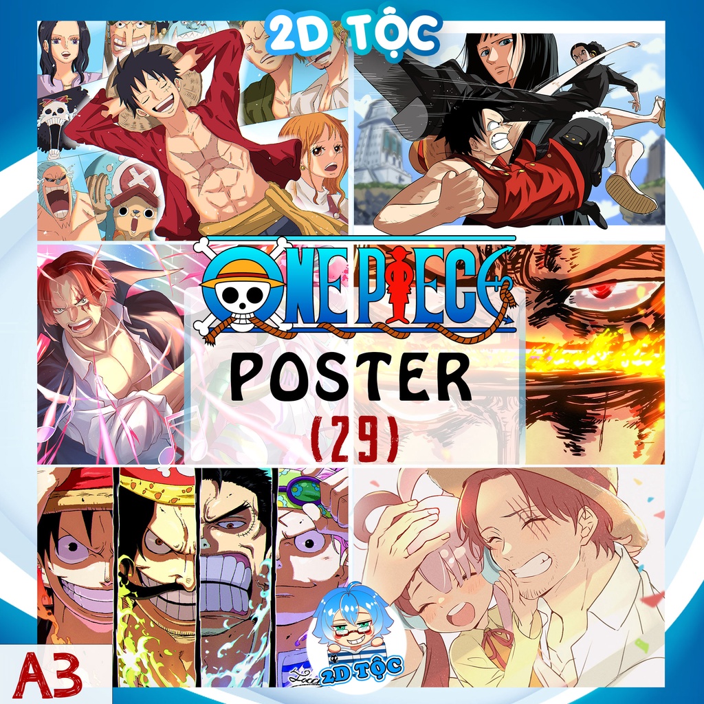 Poster A3 Chất Lượng Chuẩn  Anime Manga One Piece (29) - 2d Tộc Shop