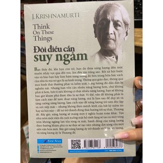 Sách - Đôi điều cần suy ngẫm ( First news )