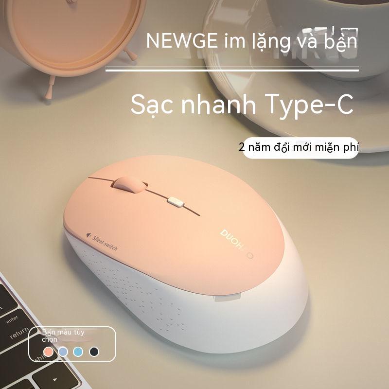 Mẫu chuột không dây silent pin, thời lượng pin siêu dài, dễ thương, thích hợp cho notebook, desktop, văn phòng, game