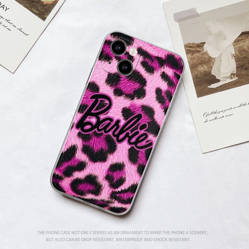 Ốp Điện Thoại TPU Dẻo In Hình Công Chúa Barbie Da Báo Cho IPhone 14 12 PRO 12 mini 11 PRO Max 13 PRO 13PROMAX Xs Max XR 6 7 8 Plus
