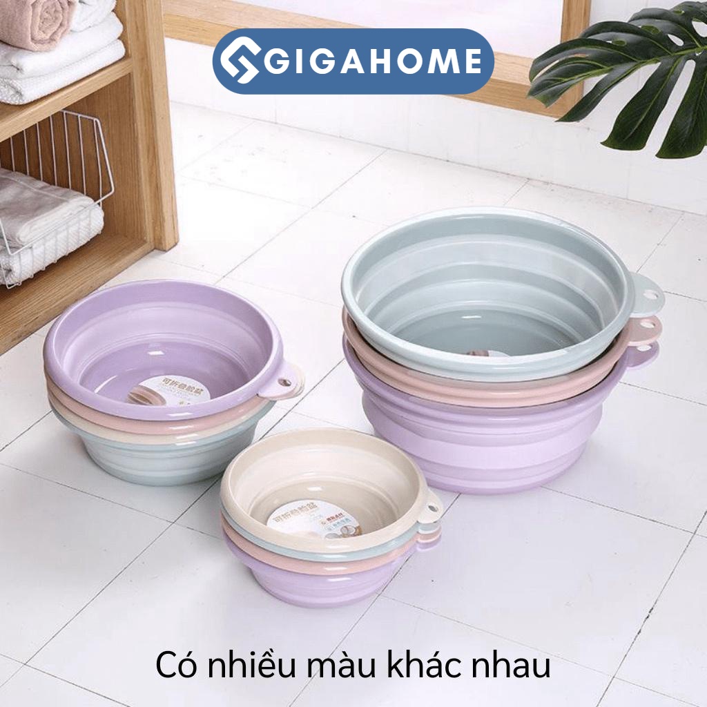 Thau Chậu Gấp Gọn Tiện Ích GIGAHOME Bằng Nhựa Dẻo PP Tiết Kiệm Không Gian 7861