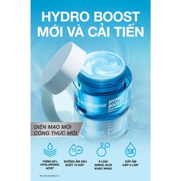 Neutrogena Kem dưỡng cấp ẩm Hydro Boost Hyaluronic Acid Water Gel