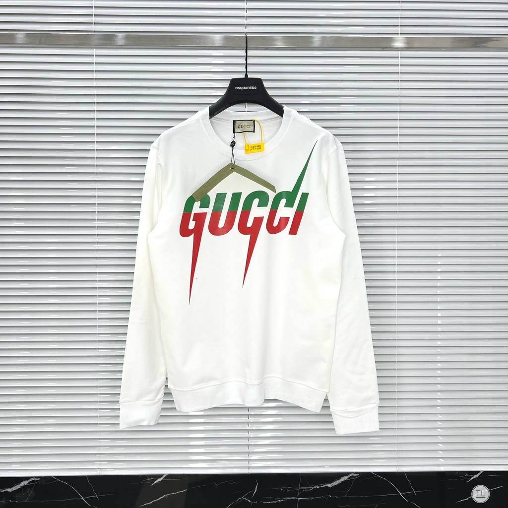 Áo Sweater Nỉ Bông Dầy ấm tay dài mẫu Gucci tia sét, nẫu áo cực ấm cho màu đông năm nay. áo nỉ cặp đôi nam nữ