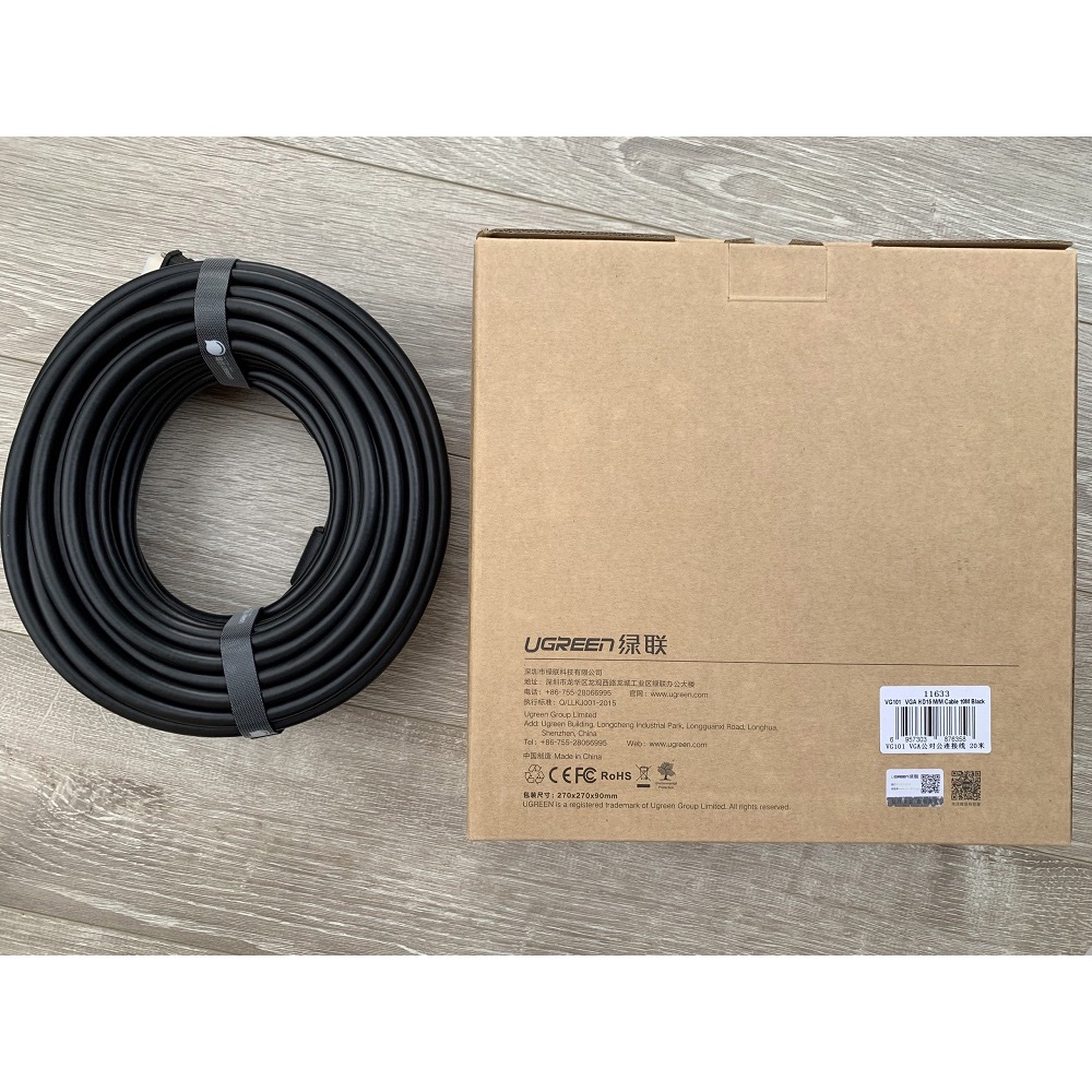 Dây VGA 10m Ugreen 11633 - Hàng chính hãng BH 18 tháng