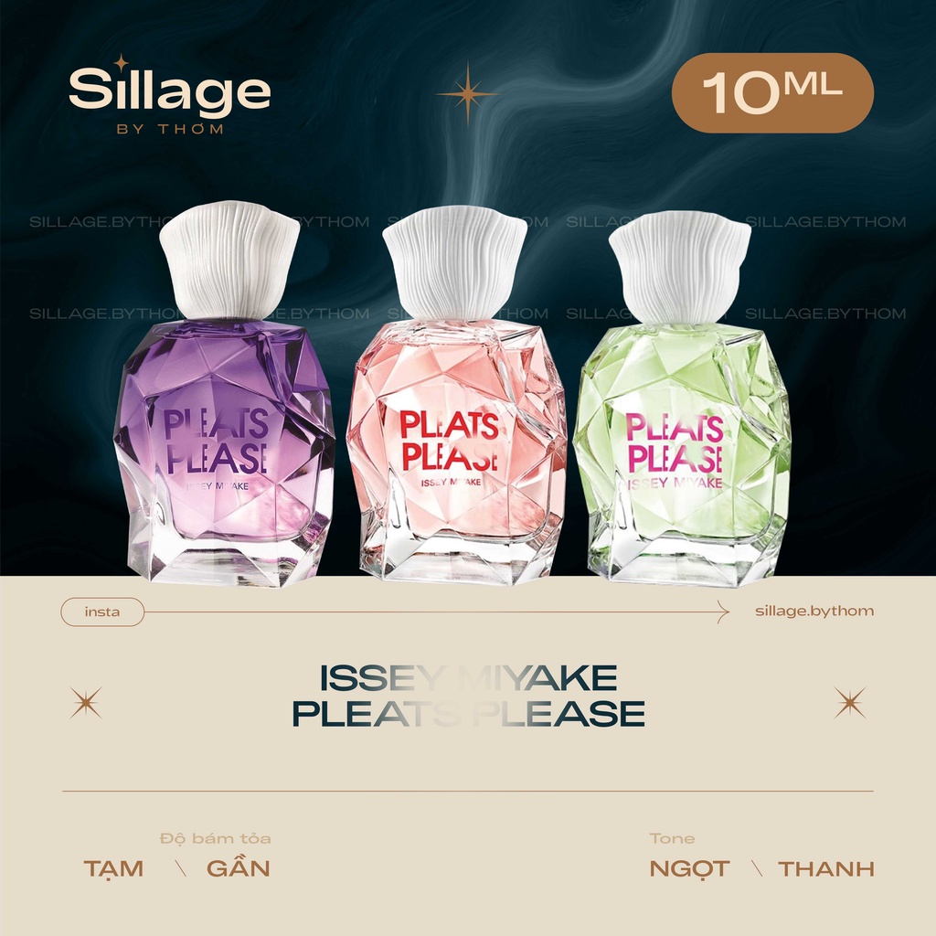 I S S E Y M I Y A K E PLEATS PLEASE L'EAU EDT EDP | Mẫu thử nước hoa nữ