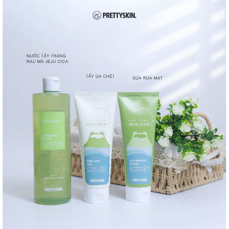 Tẩy Da Chết Rau Má PEELING GEL PRETTYSKIN, Sáng Da, Giảm Mụn Đầu Đen Hiệu Qủa - 150ml