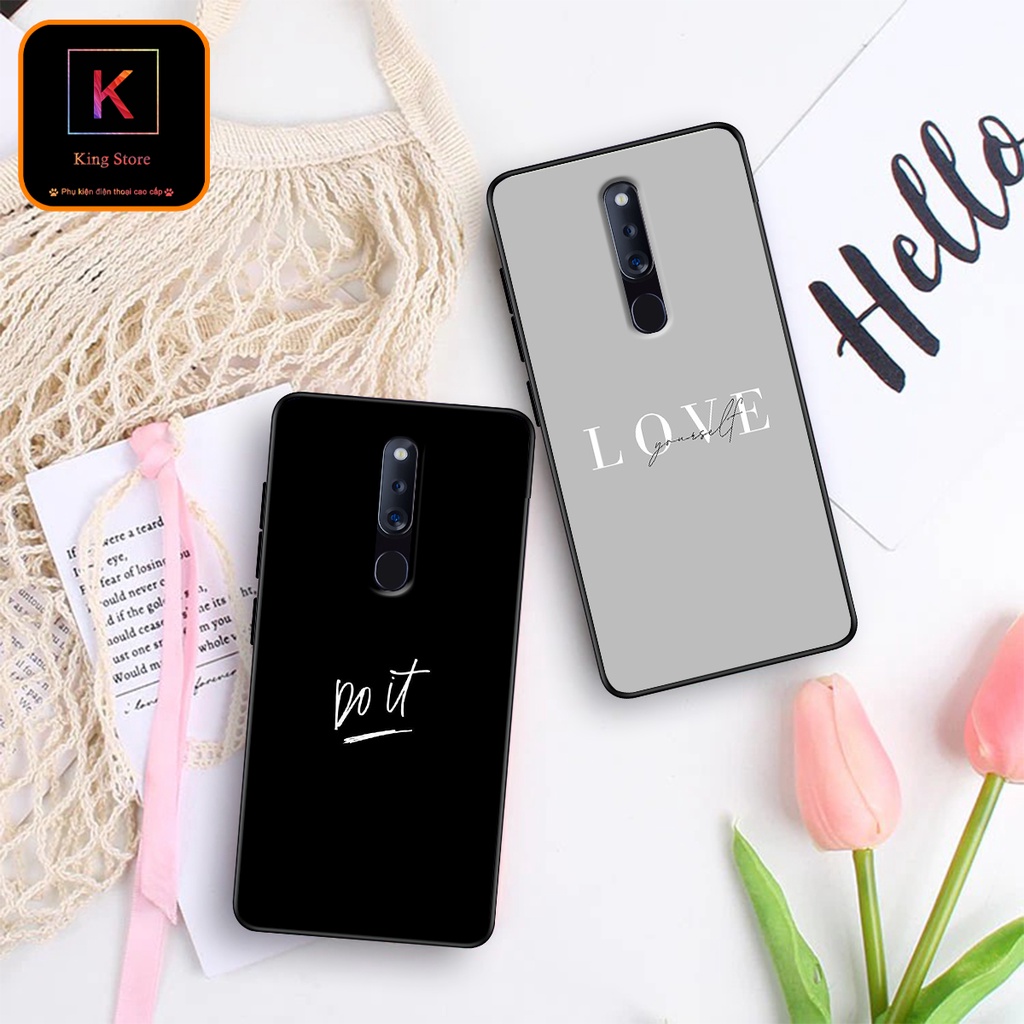 Ốp lưng Oppo F11 - Oppo F11 Pro - Ốp in hình WordLove - Chất liệu TPU siêu bền