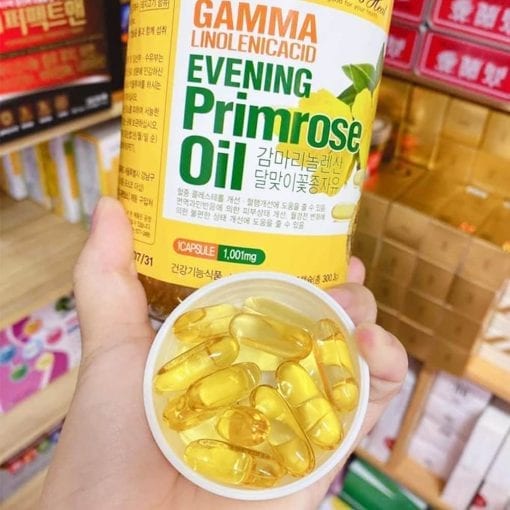 Viên Uống Hoa Anh Thảo Hàn Quốc 300 Viên - Tinh Dầu Hoa Anh Thảo Gamma Linolenicacid Evening Primrose Oil