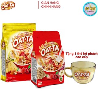 Combo Yến mạch trái cây + Yến mạch phô mai hạnh nhân Oatta (Kèm Quà tặng)