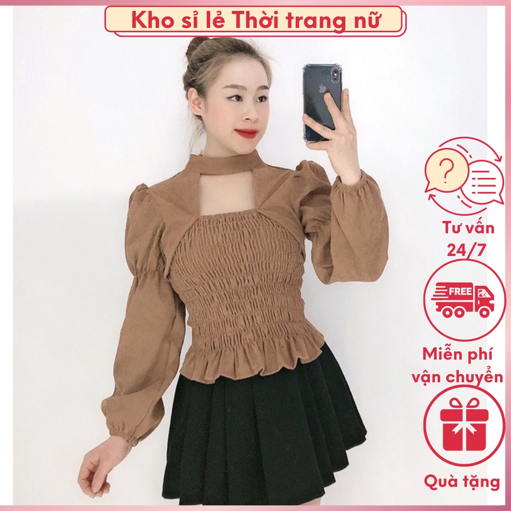 HÀNG CÓ SẴN_G43. 28021. ÁO NHUNG TĂM TAY DÀI