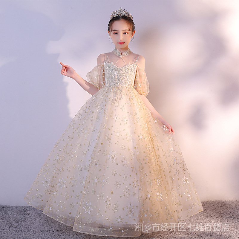Đầm Dạ Hội Phong Cách Phương Tây Cho Bé Gái Catwalk X0IR