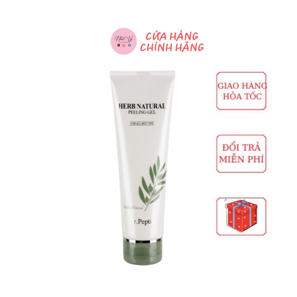 Tẩy Da Chết Dr.Pepti Herb Natural Peeling gel Thảo Dược Hàn Quốc Mỹ Phẩm Chính Hãng 130ml TDC05