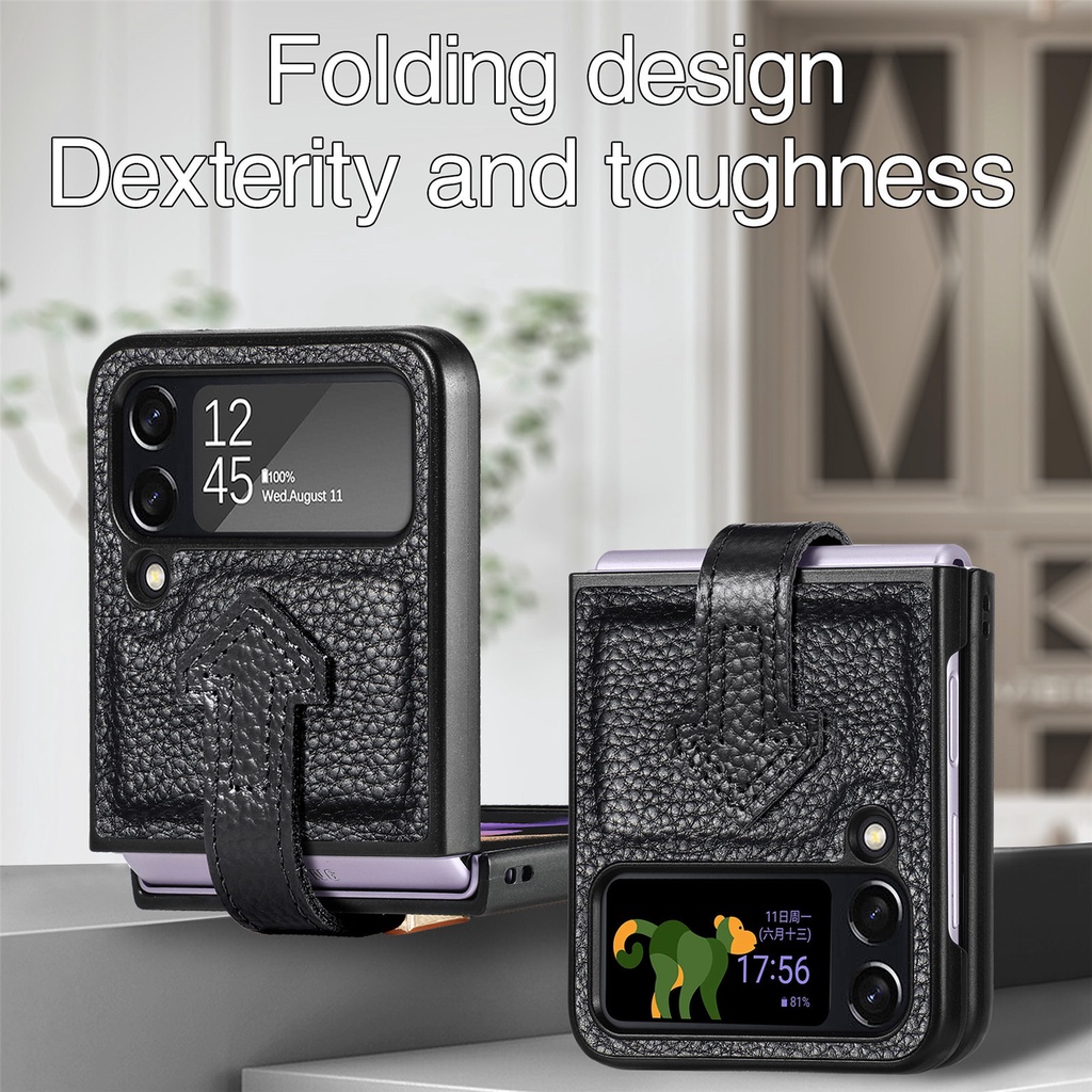 Ốp Lưng Ví Da Cho Samsung Galaxy Z Flip 3 Flip 4