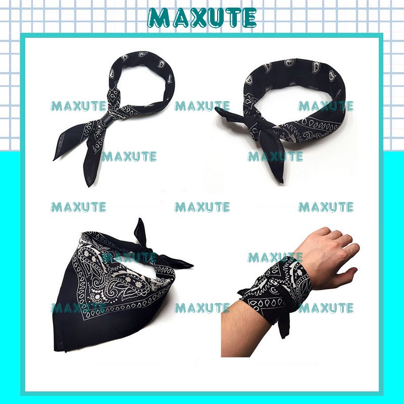 Khăn Bandana Buộc Tóc Quấn Đầu Hiphop Cotton Loại 1 55x55 cm KBC01