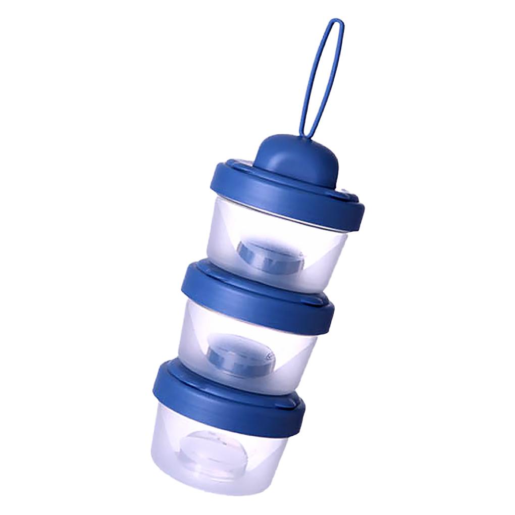 Hộp Đựng Sữa Bột 1 / 2 / 3 Ngăn Có Dây Treo Chống Ẩm Tiện Dụng Mang Theo Du Lịch