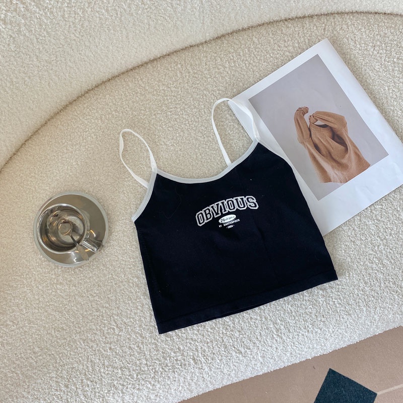 Áo thun SUXI 2 dây dáng ôm có mút đệm ngực thời trang hè cho nữ