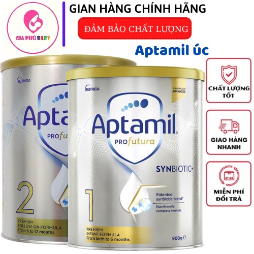 Sữa hộp aptamil úc ( 900g - số 1-2-3-4) mấu mới