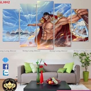 Tranh dán tường nhân vật hoạt hình ONE PIECE Tứ hoàng Râu Trắng -SLHH1- Trang trí nhà cửa