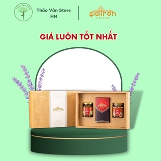 ❤[SET QUÀ TẶNG] Nhụy Hoa Nghệ Tây SAFFRON SALAM 1Gr kèm trà hoa Cúc 8Gr, trà hoa nhài 8Gr❤