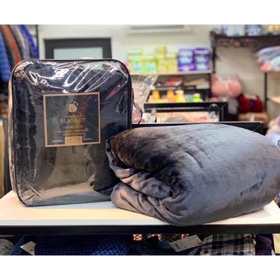 (TẶNG KÈM TÚI) Chăn Lông Thỏ Blanket HIZUN Cao Cấp Kích Thước 2mx2m2, Chăn Nhung Tuyết Mềm Mịn Dùng 4 Mùa