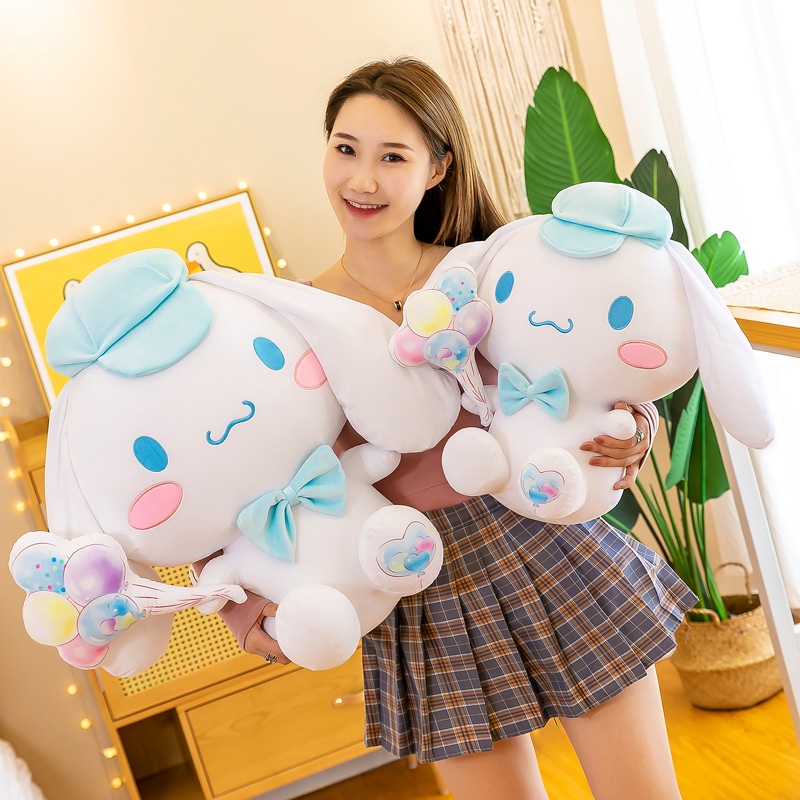 Thú Nhồi Bông Sanrio cinnamoroll Quà Tặng Hình Chú Chó Cầm Bóng Bay Dễ Thương - Babi mama