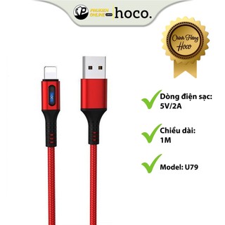 Cáp Sạc Tự Ngắt Hoco U79, Dây Lõi Đồng Không Oxy Mạ Thiếc, Sạc Nhanh Tự Ngắt Khi Đầy Pin, Hỗ Trợ Sạc Và Truyền Dữ Liệu