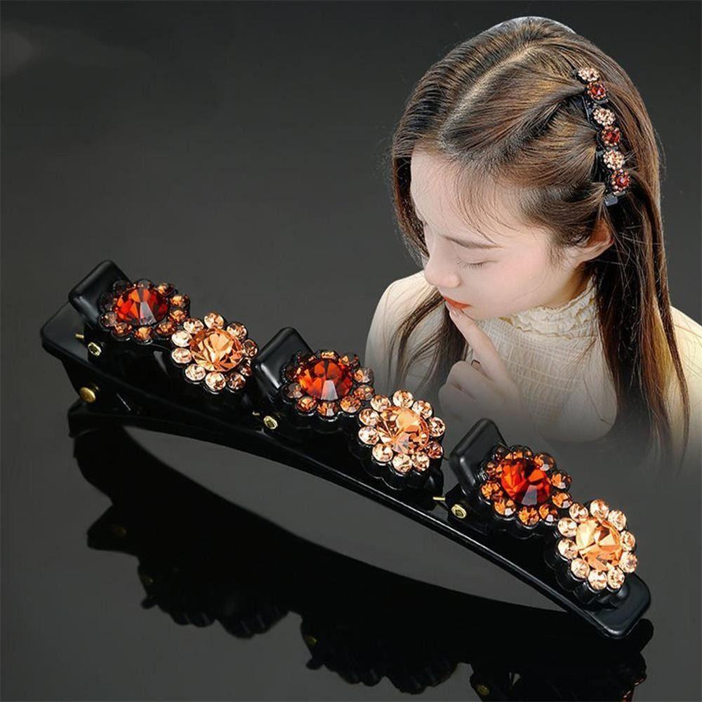 Set 3 / 5 Kẹp Tóc Nữ Hình Hoa Thời Trang|Kẹp Tóc Đính Đá Lấp Lánh Thời Trang