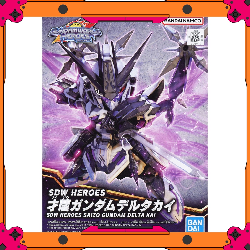 Mô hình lắp ráp Gundam SD World Heroes Saizo Gundam Delta Kai