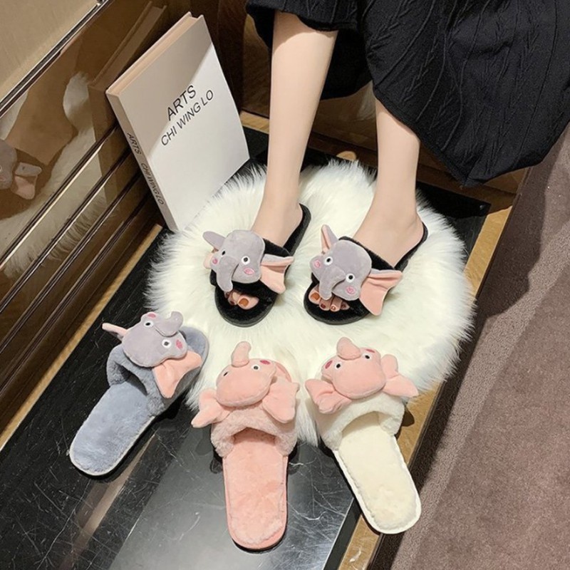 Dép Bông Trong Nhà 🌿FREESHIP🌿Hàn Quốc Nhiều Hình Siêu Dễ Thương Cho Nữ