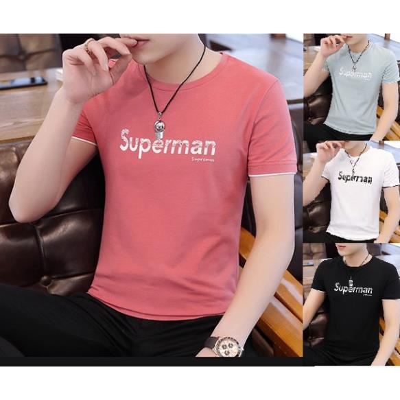 Mẫu áo thun nam tay ngắn áo phông cổ tròn 4 màu được yêu thích nhất superman 06 *